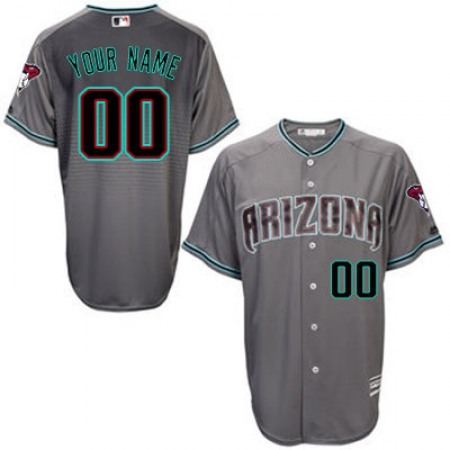 Arizona Diamondbacks Personalized Grey Stitched MLB Jersey Arizona Diamondbacks Personalized Grey Stitched MLB Jersey