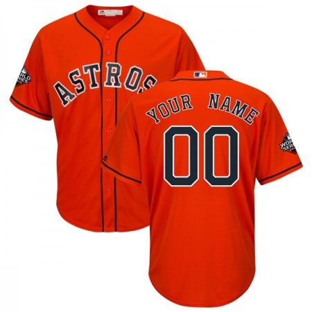 Men's Houston Astros ACTIVE PLAYER Custom Majestic Orange 2019 World Series Bound Official Cool Base Stitched Jersey Men's Houston Astros ACTIVE PLAYER Custom Majestic Orange 2019 World Series Bound Official Cool Base Stitched Jersey