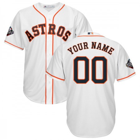 Men's Houston Astros ACTIVE PLAYER Custom Majestic White 2019 World Series Bound Official Cool Base Stitched Jersey Men's Houston Astros ACTIVE PLAYER Custom Majestic White 2019 World Series Bound Official Cool Base Stitched Jersey