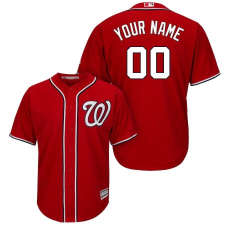 Men's Washington Nationals 2020 Red Customized Stitched Jersey Men's Washington Nationals 2020 Red Customized Stitched Jersey