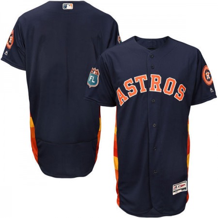 Men's Houston Astros Alternate Navy 2016 Spring Training Flex Base Authentic Collection Team Stitched MLB Jersey