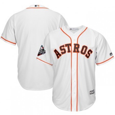 Men's Houston Astros White 2019 World Series Bound Cool Base Stitched MLB Jersey