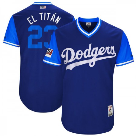 Men's Los Angeles Dodgers #23 Adrian Gonzale "El Titan" Royal Players Weekend Authentic Stitched MLB Jersey