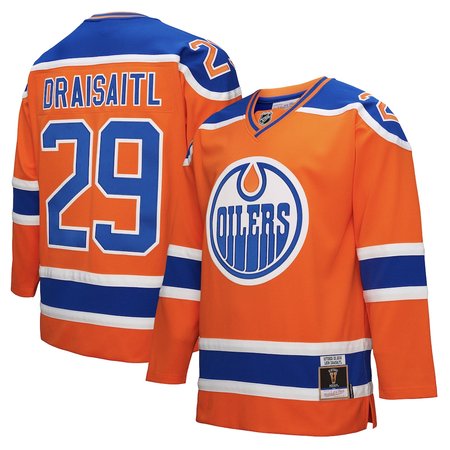 Youth Edmonton Oilers #29 Leon Draisaitl Orange Power Play Jersey