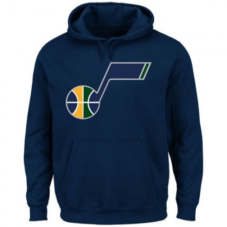 Utah Jazz Current Logo Tech Patch Pullover Hoodie Navy