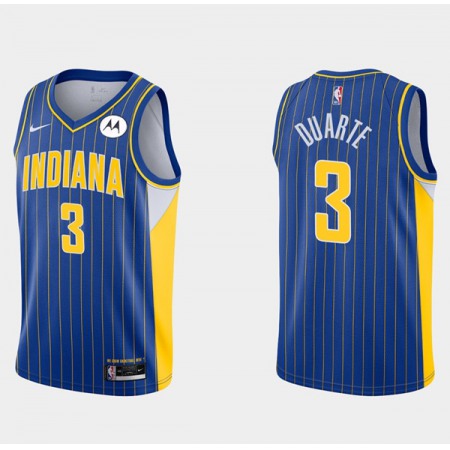 Men's Indiana Pacers #3 Chris Duarte 2020/21 Blue City Edition Swingman Stitched Jersey Men's Indiana Pacers #3 Chris Duarte 2020/21 Blue City Edition Swingman Stitched Jersey