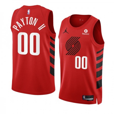 Men's Portland Trail Blazers #00 Gary Payton II 2022/23 Red Statement Edition Swingman Stitched Basketball Jersey Men's Portland Trail Blazers #00 Gary Payton II 2022/23 Red Statement Edition Swingman Stitched Basketball Jersey