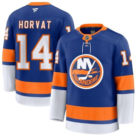 Men's New York Islanders #14 Bo Horvat Royal Home Premium Jersey