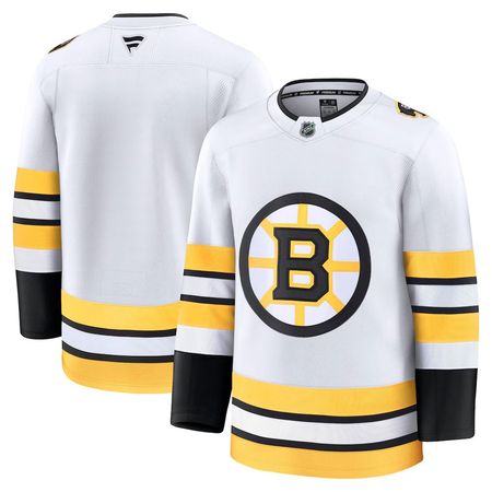 Youth Boston Bruins White Away Jersey