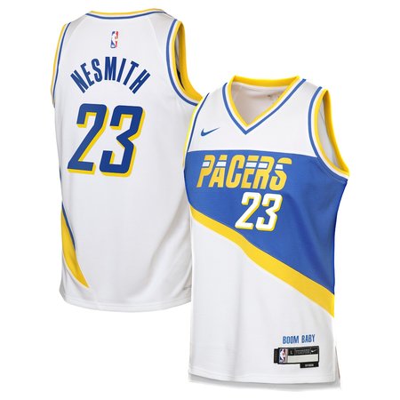 Youth Indiana Pacers #23 Aaron Nesmith White 2025/26 City Edition Swingman Jersey