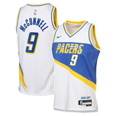 Youth Indiana Pacers #9 T.J. McConnell White 2025/26 City Edition Swingman Jersey