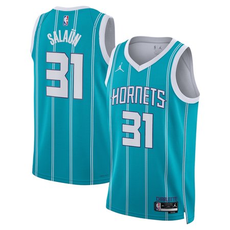 Youth Charlotte Hornets #31 Tidjane Salaun Teal Icon Edition Swingman Jersey