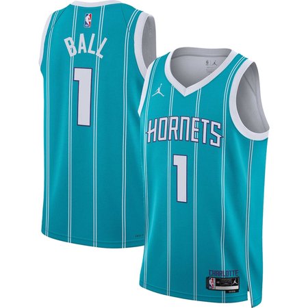 Women's Charlotte Hornets #1 LaMelo Ball Teal Swingman Icon Edition Jersey