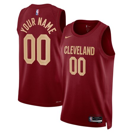 Youth Cleveland Cavaliers Burgundy Swingman Custom Icon Edition Jersey