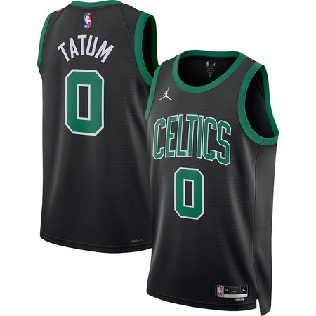 Women's Boston Celtics #0 Jayson Tatum Black Swingman Statement Edition Jersey