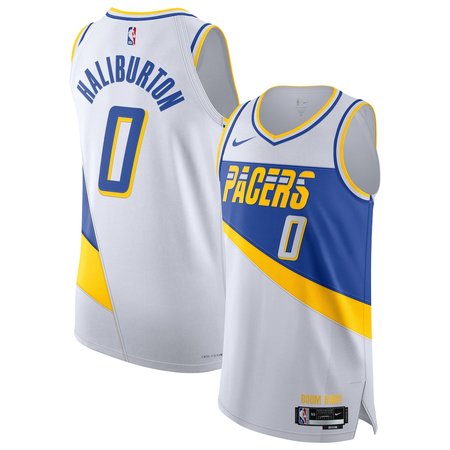 Youth Indiana Pacers #0 Tyrese Haliburton White 2025/26 Authentic City Edition Jersey
