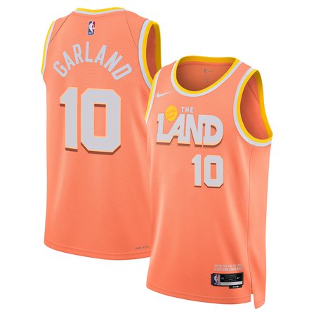 Youth Cleveland Cavaliers #10 Darius Garland Orange 2025/26 Swingman City Edition Jersey