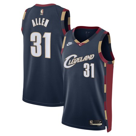 Men's Cleveland Cavaliers #31 Jarrett Allen Navy Classic Edition Jersey