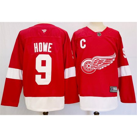 Youth Detroit Red Wings #9 Gordie Howe Red 2024-25 Stitched Jersey