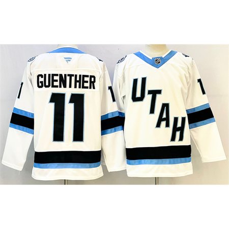 Men's Utah Mammoth #11 Dylan Guenther White Stitched Premium Jersey