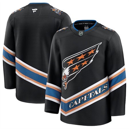 Youth Washington Capitals Blank Black 2024-25 Alternate Stitched Hockey Jersey