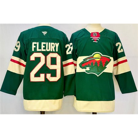 Youth Minnesota Wild #29 Marc-Andre Fleury Green 2024-25 Home Stitched Hockey Jersey