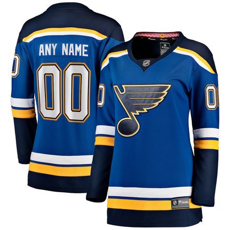 Women's St. Louis Blues Blue Home Custom Jersey