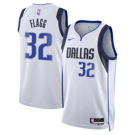 Men's Dallas Mavericks #32 Cooper Flagg Nike White Swingman Association Edition Jersey