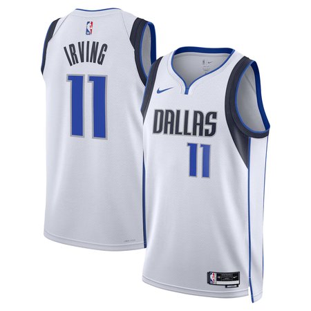 Men's Dallas Mavericks #11 Kyrie Irving Nike White Swingman Association Edition Jersey