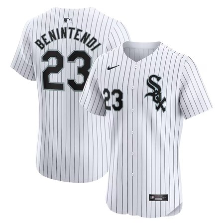 Men's Chicago White Sox #23 Andrew Benintendi Nike White Home Elite Player Jersey