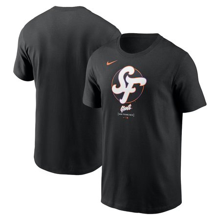 Men's San Francisco Giants Black 2025 City Connect Large Logo T-Shirt