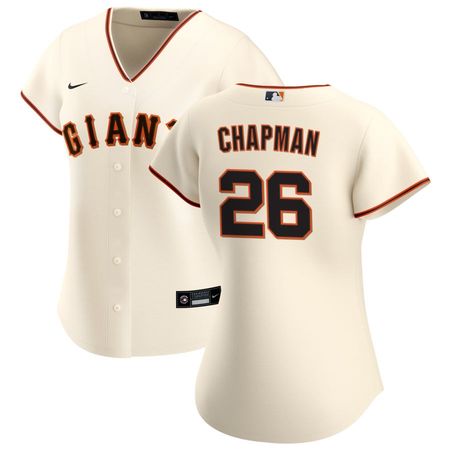 Women's San Francisco Giants #26 Matt Chapman Cream Home Limited Player Jersey