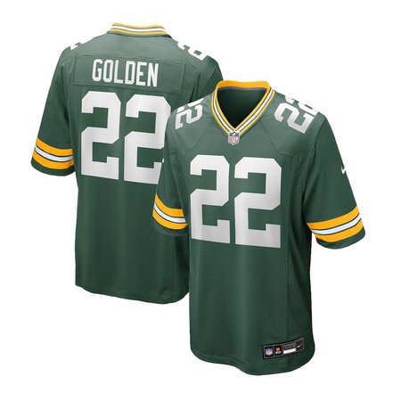 Men's Green Bay Packers #22 Matthew Golden Nike Green 2025 NFL Draft First Round Pick Game Jersey