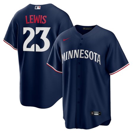 Men's Minnesota Twins #23 Royce Lewis Nike Navy Alternate Replica Jersey