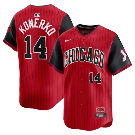 Youth Chicago White Sox #14 Paul Konerko Nike Red/Black 2025 City Connect Limited Retired Player Jersey