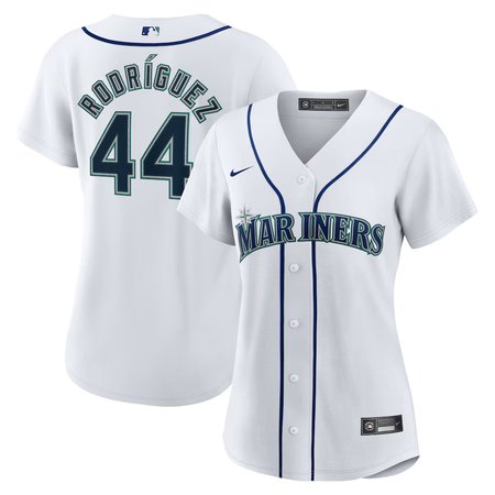 Women's Seattle Mariners #44 Julio Rodriguez Nike White Home Replica Jersey