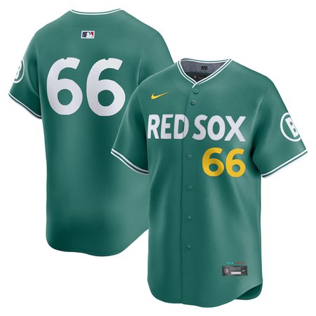 Youth Boston Red Sox #66 Brayan Bello Nike Green 2025 City Connect Limited Player Jersey