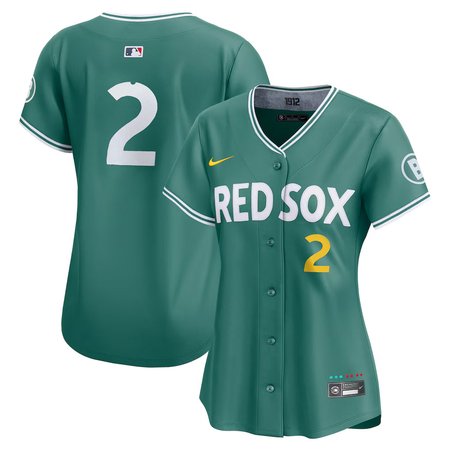 Women's Boston Red Sox #2 Alex Bregman Nike Green 2025 City Connect Limited Player Jersey