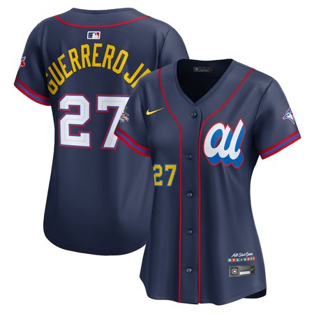 Women's American League #27 Vladimir Guerrero Jr. Nike Navy 2025 All-Star Edition Limited Player Jersey