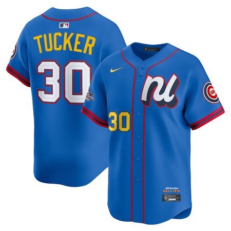 Youth National League #30 Kyle Tucker Nike Blue 2025 All-Star Edition Limited Player Jersey