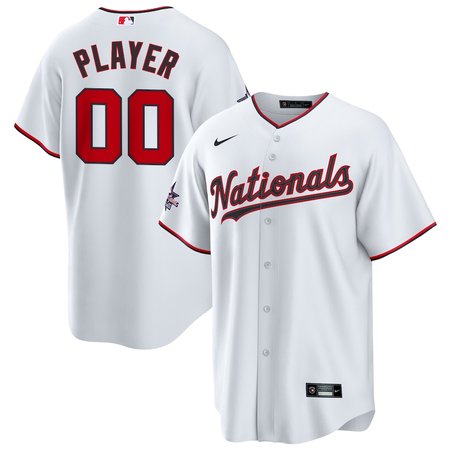 Men's Washington Nationals Nike White 2025 MLB All-Star Game Home Custom Replica Jersey