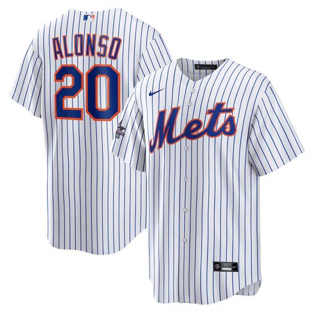 Men's New York Mets #20 Pete Alonso Nike White 2025 MLB All-Star Game Home Replica Player Jersey