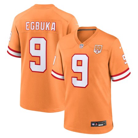 Youth Tampa Bay Buccaneers #9 Emeka Egbuka Nike Creamsicle 50th Season Game Jersey