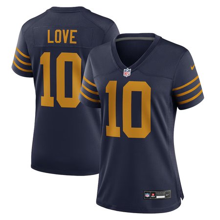Women's Green Bay Packers #10 Jordan Love Navy The 1923 Classic Game Jersey