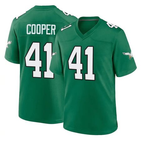 Youth Philadelphia Eagles #41 Darius Cooper Kelly Green F.U.S.E Vapor Untouchable Limited Stitched Football Jerse