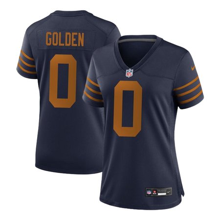 Women's Green Bay Packers #0 Matthew Golden Nike Navy Game Player Jersey