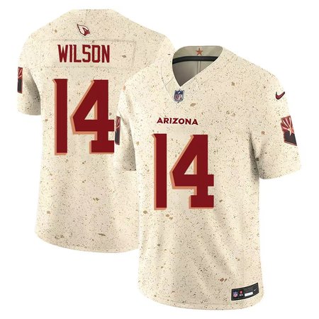 Youth Arizona Cardinals #14 Michael Wilson Cream Rivalries Collection F.U.S.E. Vapor Limited Stitched Jersey
