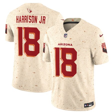 Youth Arizona Cardinals #18 Marvin Harrison Jr. Cream Rivalries Collection F.U.S.E. Vapor Limited Stitched Jersey
