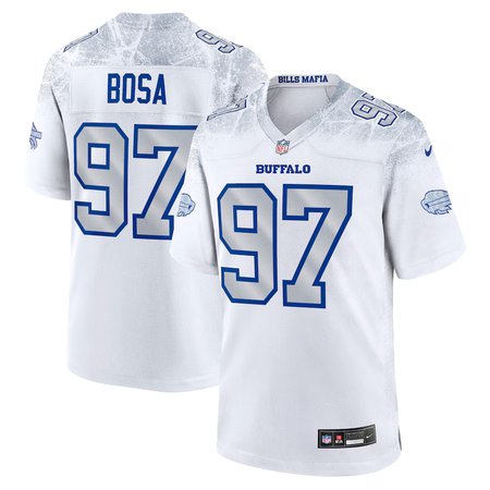 Youth's Buffalo Bills #97 Joey Bosa White Rivalries Collection Game Jersey