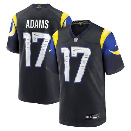 Men's Los Angeles Rams #17 Davante Adams Black Rivalries Collection Game Jersey